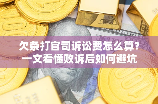 北京欠条打官司诉讼费怎么算？一文看懂败诉后如何避坑